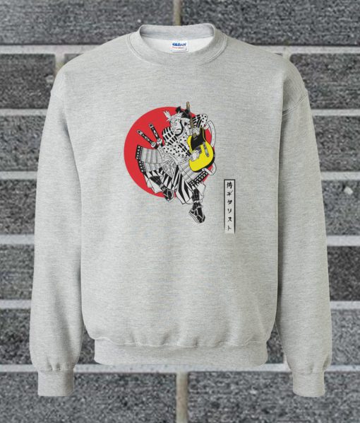 The Traditional Guitar Playing Samurai Sweatshirt