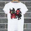 Toothless Wrong Stitch And Deadpool Are Friend T Shirt