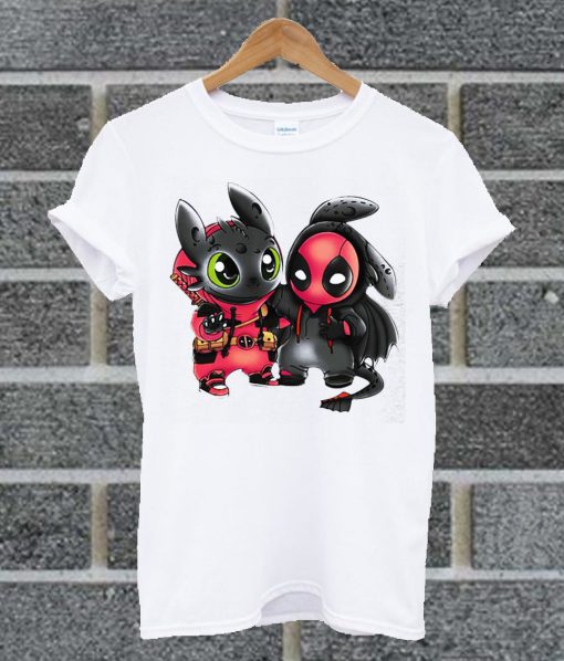 Toothless Wrong Stitch And Deadpool Are Friend T Shirt