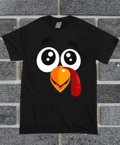 Turkey Face Thanksgiving T Shirt
