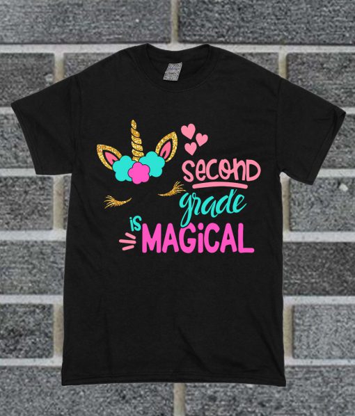 Unicorn Second Grade Is Magical T Shirt