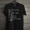 With A Fuck Duck Here And A Fuck Fuck There Here A Duck There A Fuck T Shirt