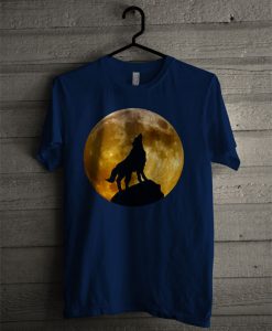Wolf Howling At Moon T Shirt