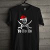 Yo Ho Ho Christmas Jolly Roger Pirate Skull Flag T Shirt