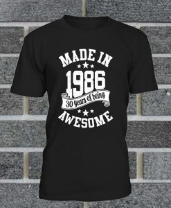 6TN Mens Made In 1986 T Shirt