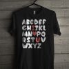 ABC I Love You Alphabet Valentines T Shirt