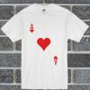 Ace Of Hearts Playing Card T Shirt