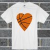 Basketball Heart Iron On Transfer T Shirt