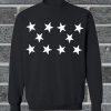 Black All Over Stars Sweatshirt
