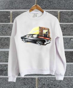 Black And Red Chevy Chevelle Hot Rod Sweatshirt