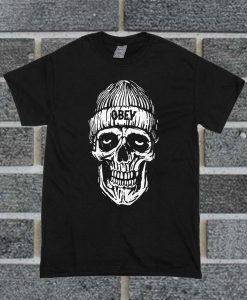 Black Skull Obey T Shirt