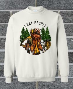 Camping Bear I Hate People Sweatshirt