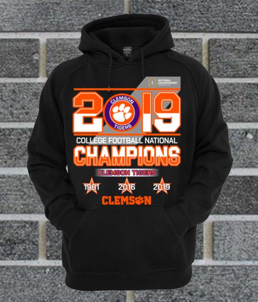 Clemson Tigers 2019 College Football National Champions Hoodie