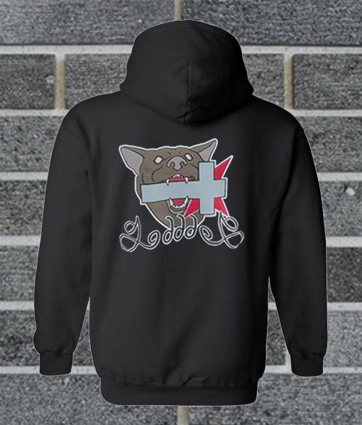 Cross Bite By The Dog Back Hoodie