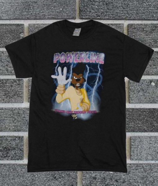 Disney A Goofy Movie Powerline World Tour T Shirt