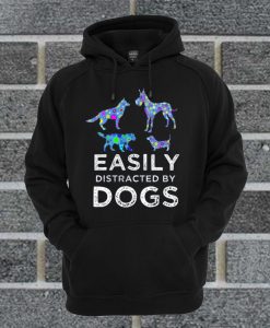 Easily Distracted By Mustangs And Dogs Hoodie