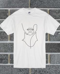 Face Drawing In One Line T Shirt
