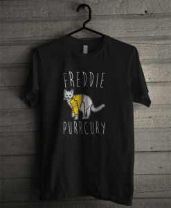 Freddie Purrcury Cat Parody T Shirt