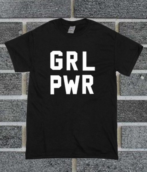 GRL PWR Font T Shirt