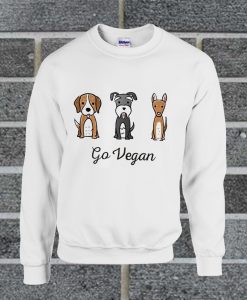 Go Vegan Funny Animals Set Sweatshirt
