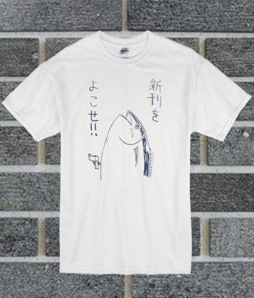 Harajuku Japanese Fish T Shirt