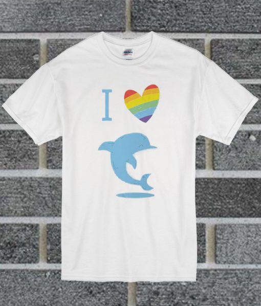 I Love Dolphins T Shirt