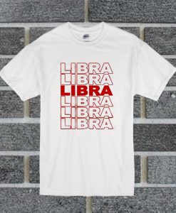 Libra Font T Shirt