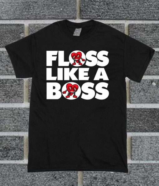 Mens Floss Like A Boss Valentines Day T Shirt