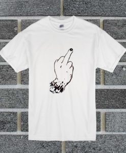 Middle Finger Graphic T Shirt