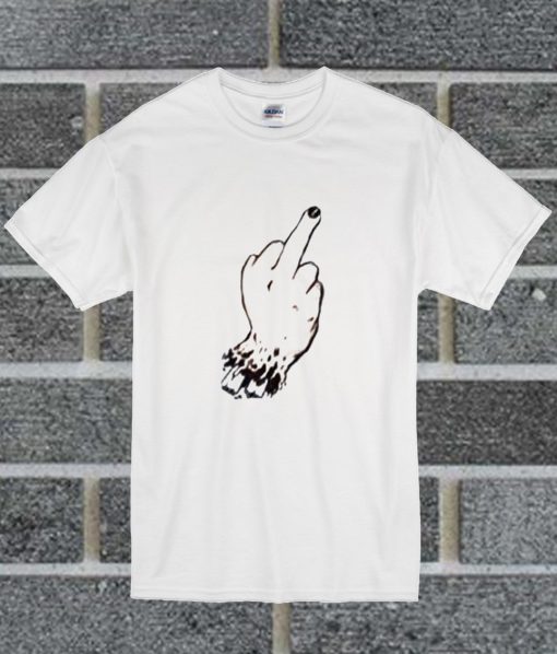 Middle Finger Graphic T Shirt