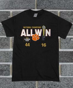 National Champions All Win 2019 Clemson Tigers T Shirt