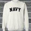 Navy Font Sweatshirt