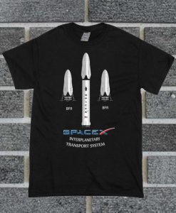 New Elon Musk Mars BFR Rocket T Shirt