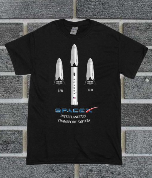 New Elon Musk Mars BFR Rocket T Shirt