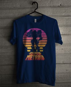 Nintendo Men's Super Metroid Retro Fade T Shirt