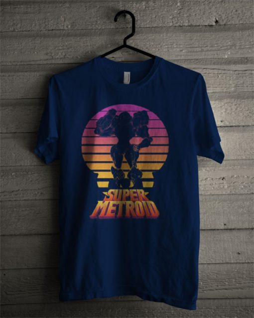 Nintendo Men's Super Metroid Retro Fade T Shirt