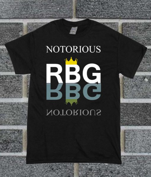 Notorious RBG Font T Shirt