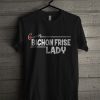 Official Crazy Bichon Frise Lady T Shirt