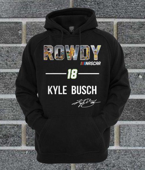 Official Rowdy Nascar 18 Kyle Busch Hoodie