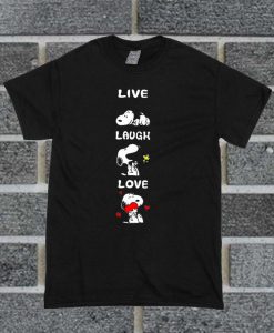 Peanuts Snoopy, Live, Laugh, Love T Shirt