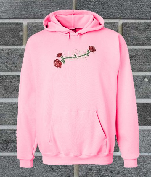 Power Of Rose Embroidered Hoodie