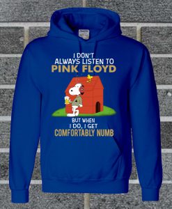 Snoopy And Charlie Brown You Don't Listen To Pink Floyd Hoodie