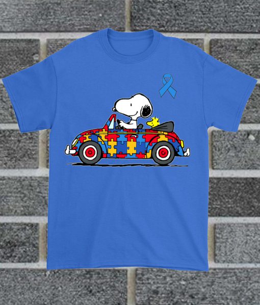 Snoopy Autism Awareness T Shirt