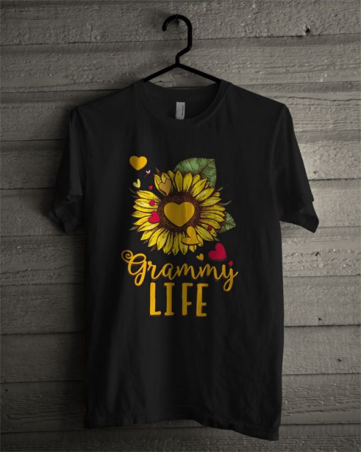 Sunflower Love Grammy Life T Shirt