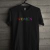 Women Font Color T Shirt