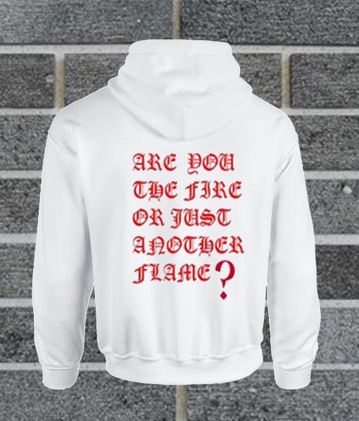 Are You The Fire Or Just Another Flame Back Hoodie
