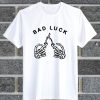 Bad Luck Finger Skull T Shirt