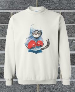 Boxing Cat Sweatshirt