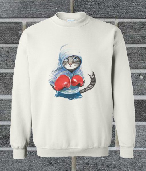 Boxing Cat Sweatshirt