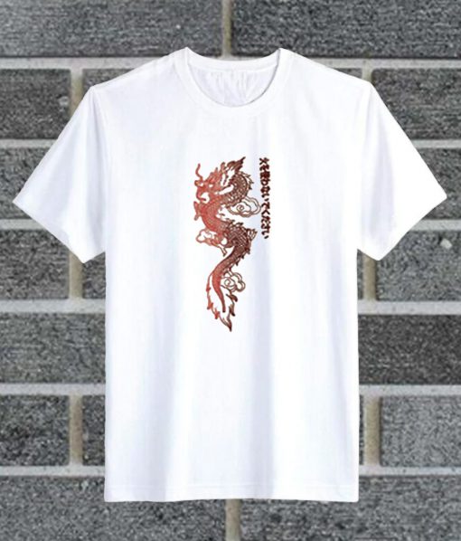 Japanese Red Dragon T Shirt